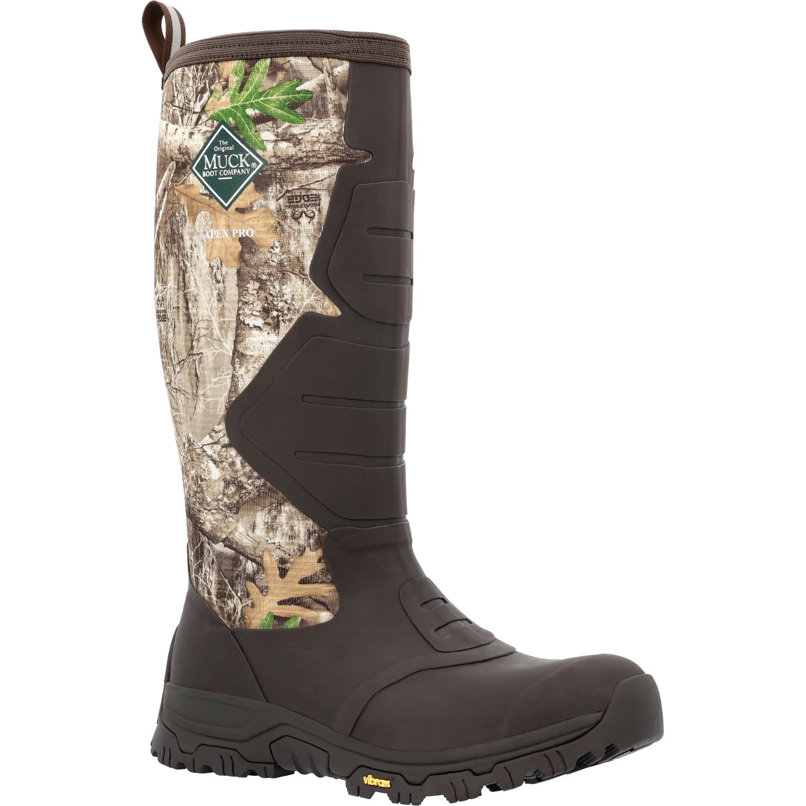 Pre-owned Muck Boots Muck Men's Realtree Edge™ Apex Pro 16 In Insulated Outdoor Boots Apmsrte - In Bark/rt Edge