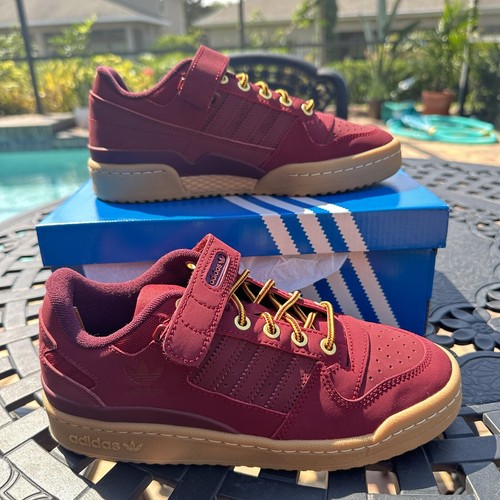 スニーカー mi Adidas Forum Low Collegiate Burgundy Gum Men's Athletic