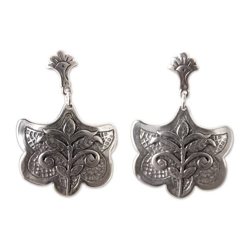 Pendentif Amulette Vintage Oriental - Marocain Argenté Et Vert - Sans Marque