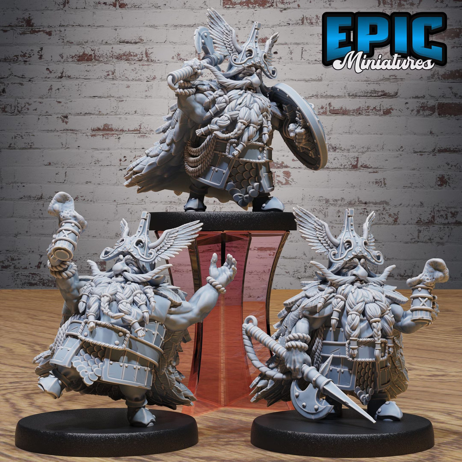 Dwarf Chief Set | 28mm Resin Fantasy Miniatures | Epic Miniatures