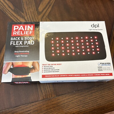 DPL 2 Flex Pad Pain Relief System Neck & Back Pain Relief Light Therapy Wrap New