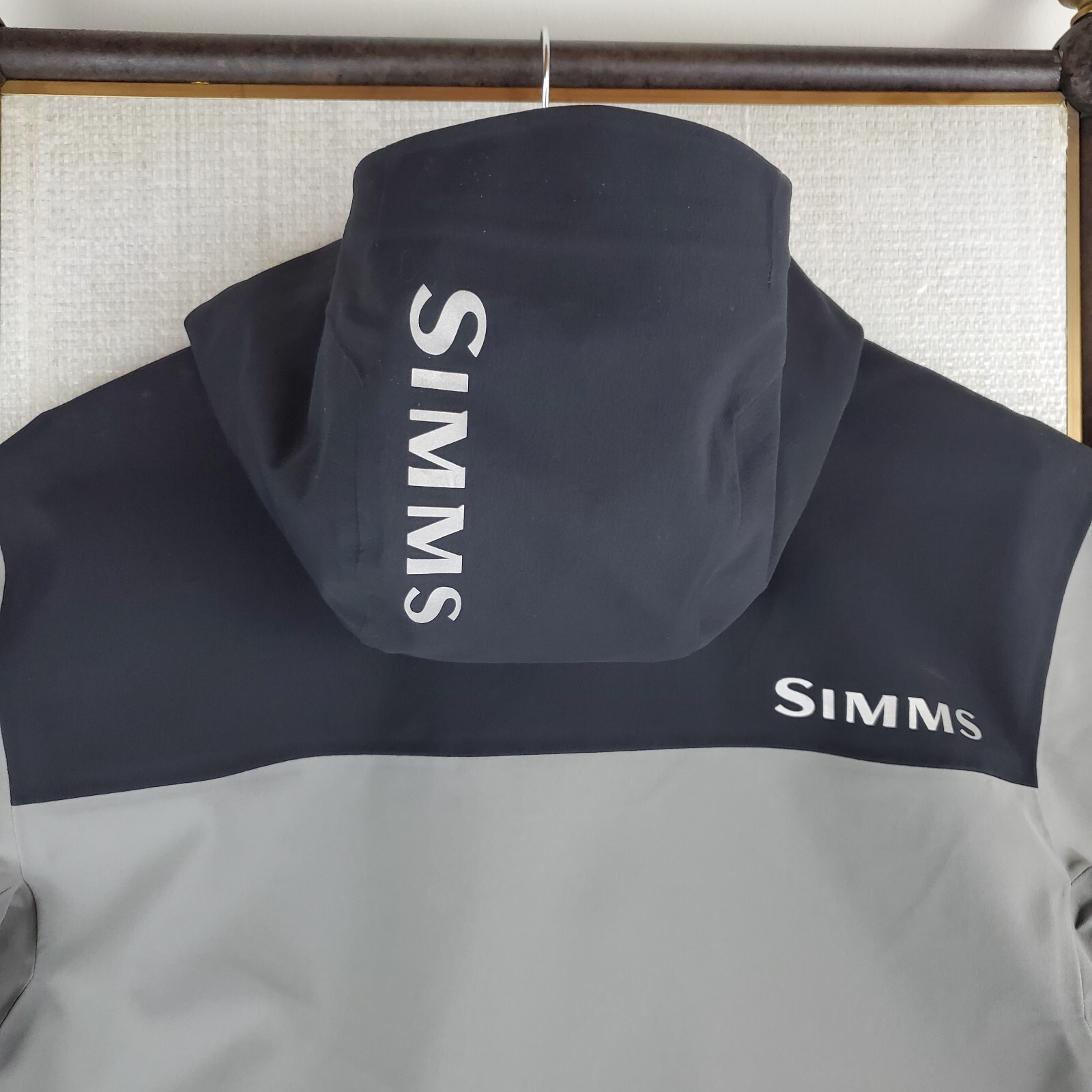 Pre-owned Simms $449  Mens Size Xl 30k Waterproof Cx Hooded Jacket Coat Shell Gray