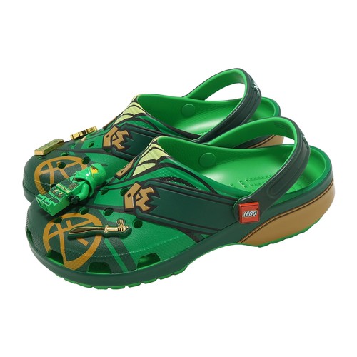 Crocs x 4LW Ninjago Classic Clog Green Men Unisex Slip On Sandal 213553-90H