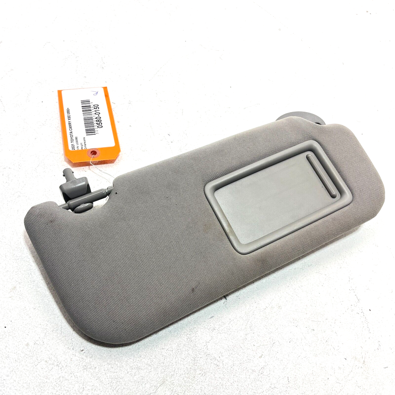 Used 2018-2023 Toyota Camry Front Right Passenger Side Sun Visor Sunvisor OEM Gray
