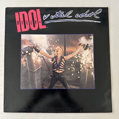 Billy Idol Vital Idol UK pressing Vinyl LP Strong VG/VG+