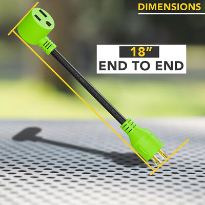 Generator Welder Adapter 18 Inch 30 AM L14-30P 50 AMP 6-50R Leisure Cords