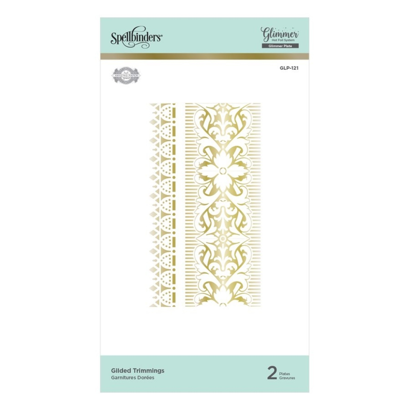 Spellbinders Glimmer Heißfolienstempel - Vergoldete Besätze