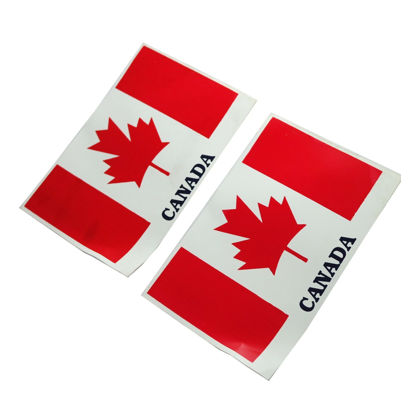 Fits Royal Enfield Classic Electra Canadian Flag Sticker Emblem Set 