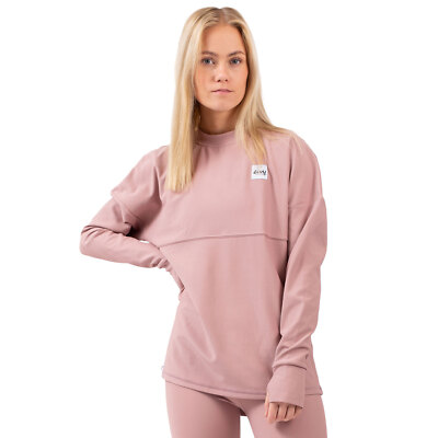 Eivy Venture Rib Top Women Functional Shirt Long Sleeve Yoga Baselayer Pink Rose