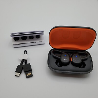 Skullcandy Push Active True Wireless In-Ear Earbud - True Black/Orange