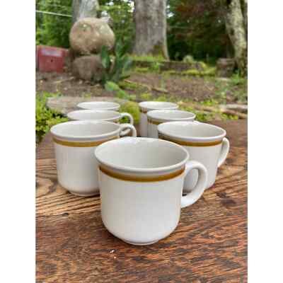 Vintage Mountain Wood Collection Stoneware Mugs, Made in