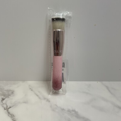 Doll 10 Skin Buffing Brush w/ Pink Glitter Handle - NEW