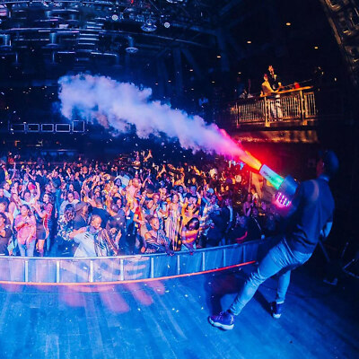 LED CO2 Gun + LED Confetti Cannon Machine CO2 Jet Stage Event For DJ Club Party
