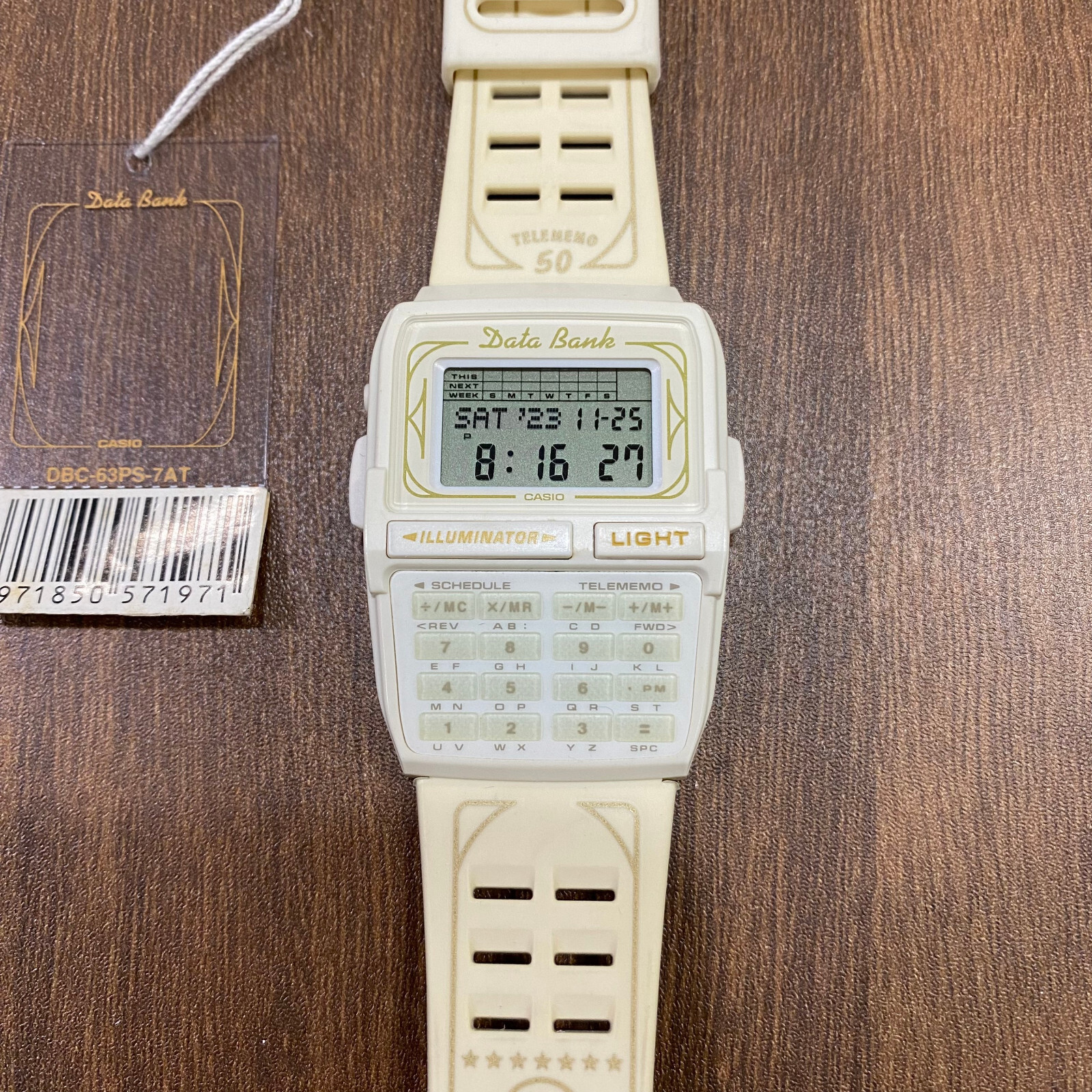 Vintage Casio DBC-63PS-7AT Databank Rare Calculator Watch Vintage Casio DBC-63PS-7AT Databank Rare Calculator Watch