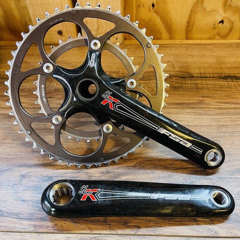 FSA SL-K Double Carbon Crankset 175 / 50 34 110BCD Mega Exo