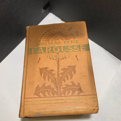 Vintage French Dictionary Nouveau Petit Larousse Illustre Claude Auge1947
