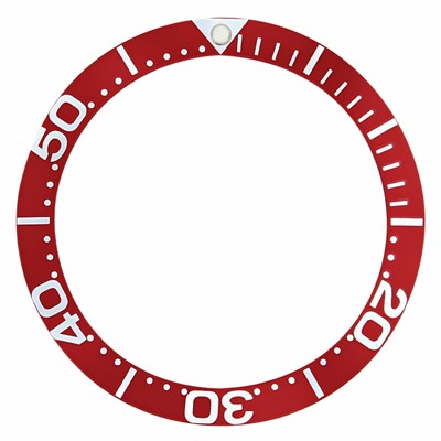 BEZEL INSERT FOR FITS 41MM CASE OMEGA SEAMASTER 007 FULL SIZE  RED TOP QUALITY