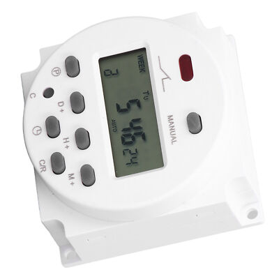 (DC 12V)Electronic Timer Digital Programmable LCD Timer 16 On 16 Off Cn101A Time