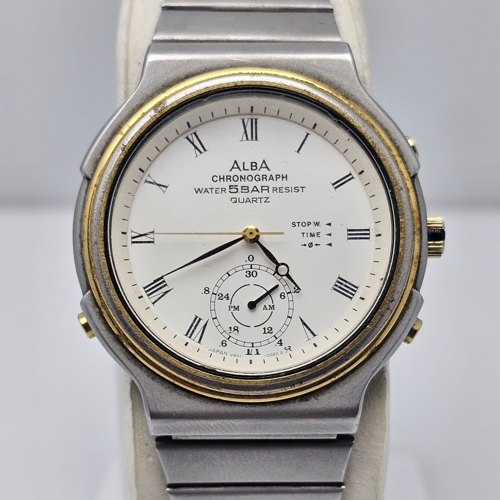 Seiko Alba Chronograph V601-0010 Quartz Vintage Men's Watch