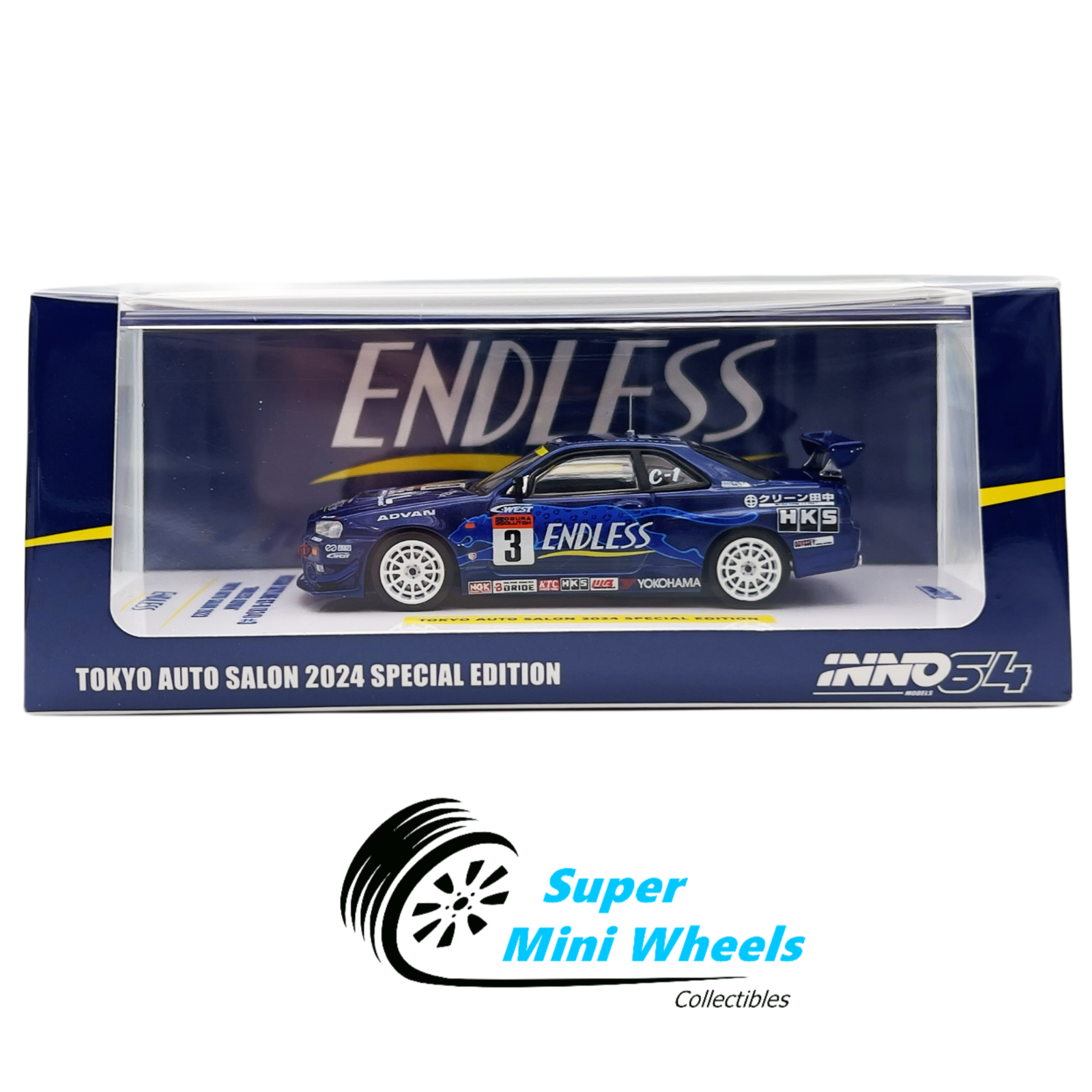 INNO64 1:64 Nissan GT-R R34 ENDLESS ADVAN Tokyo Auto Salon INNO64 1:64 Nissan GT-R R34 ENDLESS ADVAN Tokyo Auto Salon