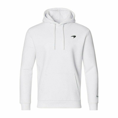 McLaren F1 Men's Small Speedmark Logo Hoodie -White/Vega Blue/Phantom