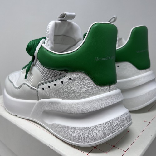 Pre-owned Alexander Mcqueen Oversized Men's Runner Size 43 Eu/ 10 Us White Green