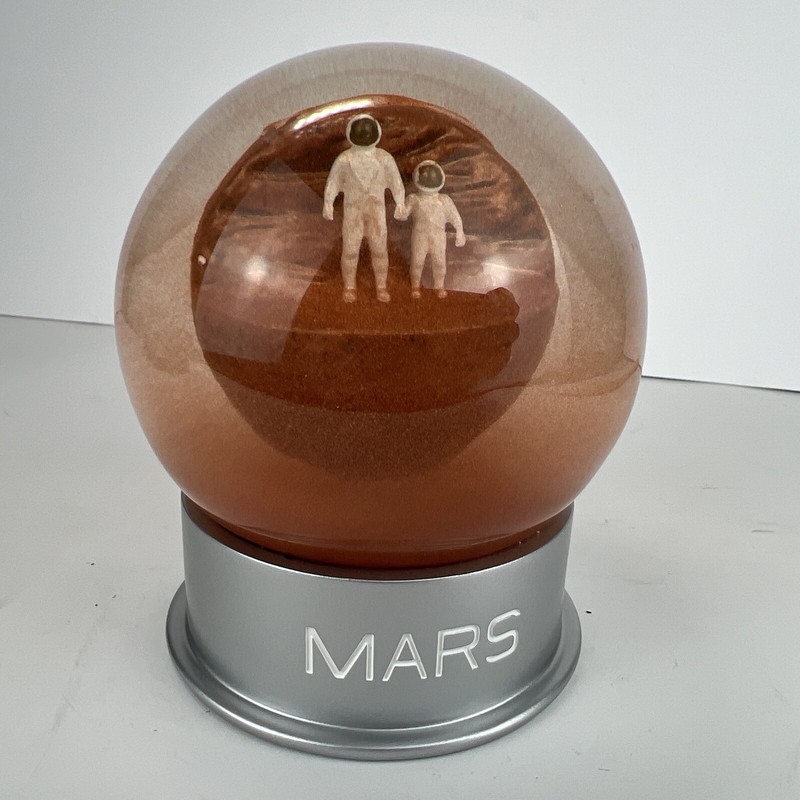 Humango, Inc. Mars Dust Globe Snow Globe Sand Logo Mars