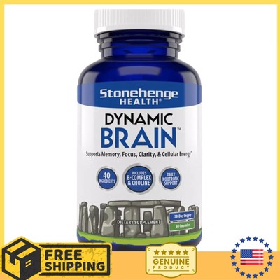 Stonehenge Health Dynamic Brain Supplement For Enhanced Memory and Focus NEW