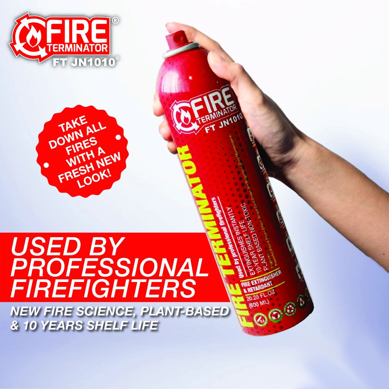 Fire Extinguisher Fire Terminator Class ABCDEF Hydrodynamic