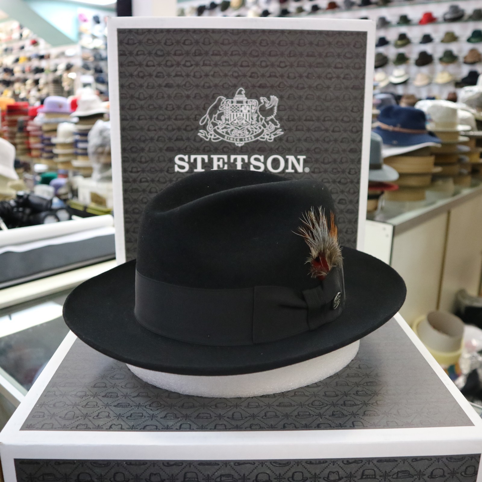 Шляпа STETSON TEMPLE BLACK FUR FELT 