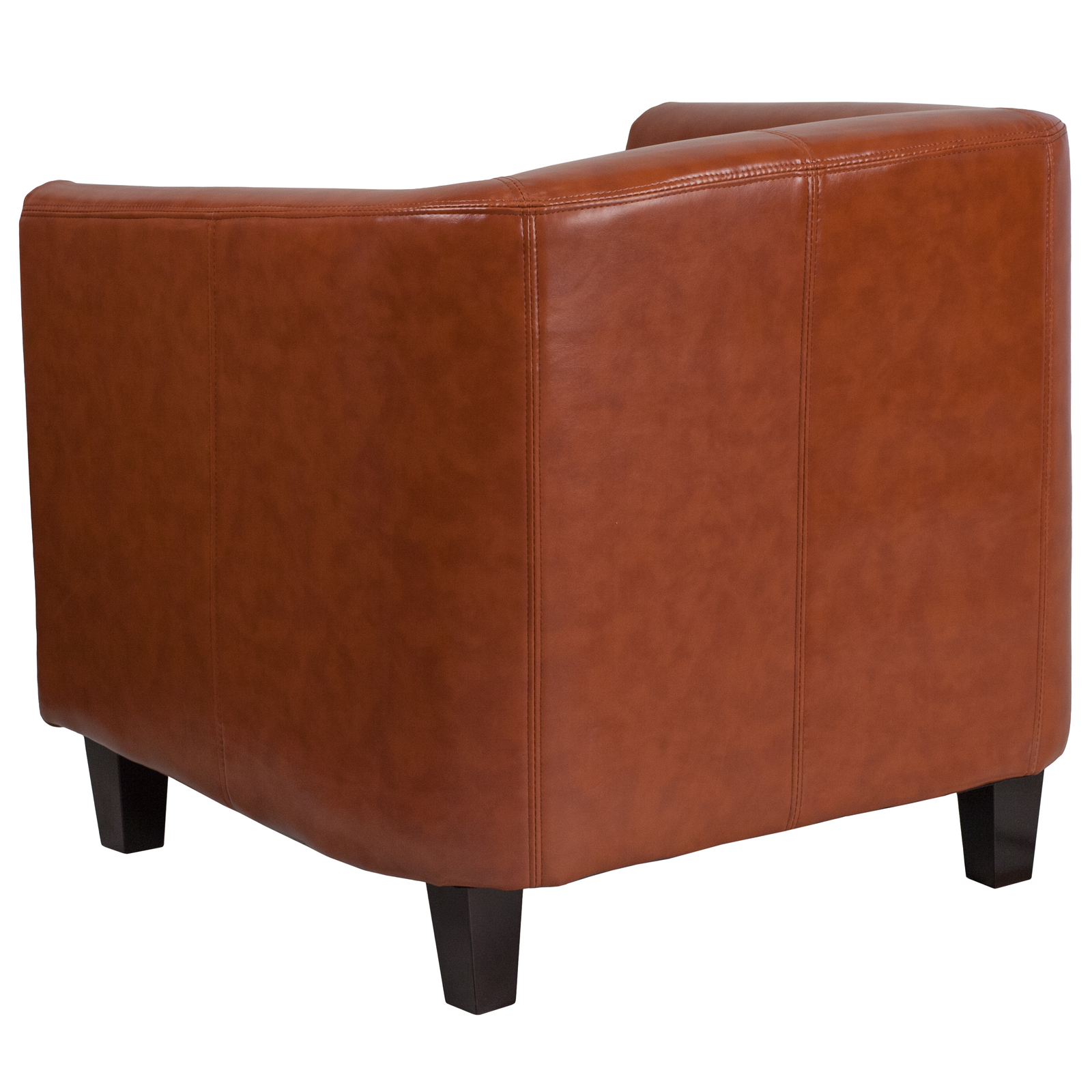 Flash Furniture Cognac Leather Lounge Chair BT-873-CG-GG ...