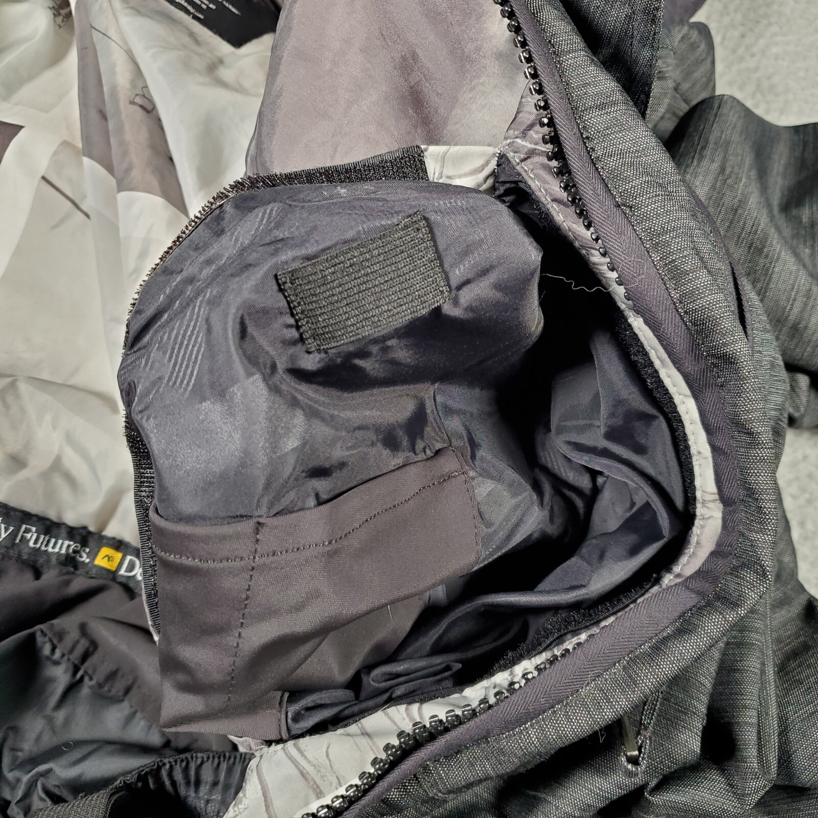 Burton Analog Greed Jacket XL Mens Gray Hooded Full Zip Ski Snowboard Insulated
