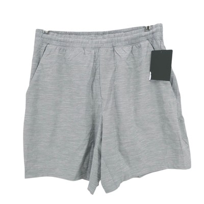 NWT LULULEMON Pace Breaker Linerless Short 7" Heather Gray LM7AB0S Size LARGE