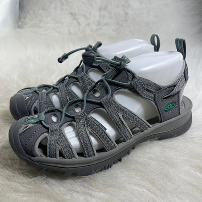 KEEN Women's Whisper Sandal Medium Grey/peacock Green Size 6.5