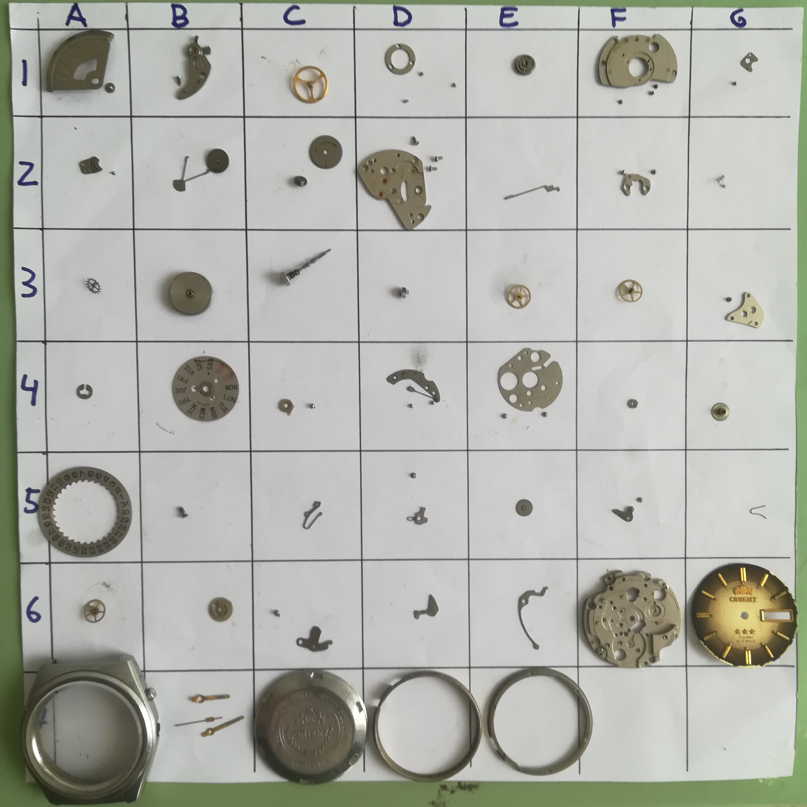 ORIENT 46941 watch movement parts | eBay