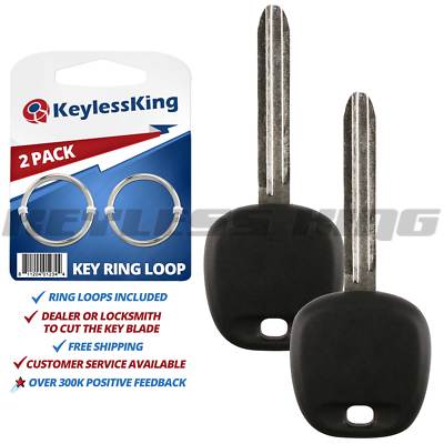 2 New Replacement Uncut Ignition Car Key Transponder Chip for 4D 67 Toy44d-pt