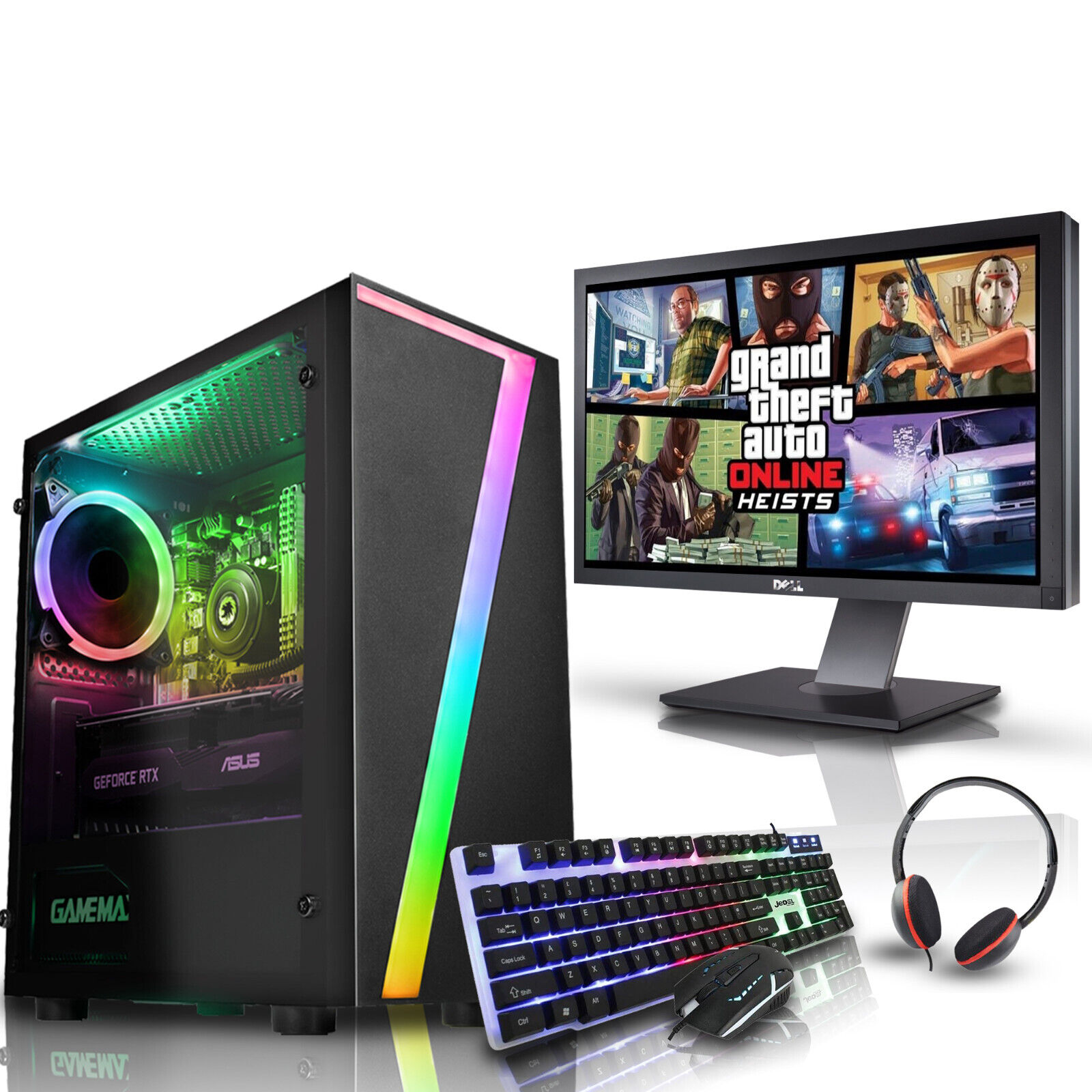 Gaming PC Bundle Intel i5 4th Gen 8GB RAM 1TB SSD 4GB GTX 1650 - Windows 10 WiFi Gaming PC Bundle Intel i5 4th Gen 8GB RAM 1TB SSD 4GB GTX 1650 - Windows 10 WiFi