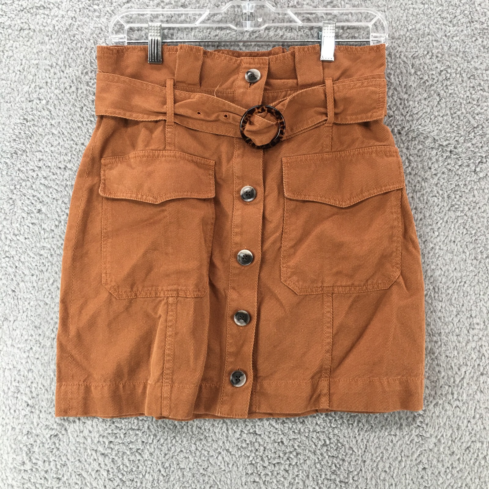 【BAON】Haruko Corduroy Midi Banding Skirt Women's Kapok Blend Corduroy Flared Skirt | Sustainable