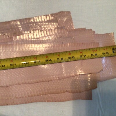 Genuine Exotic Snake Skin,pink Leather, pink Skin, Real Leather