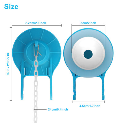 2X Toilet Flapper Ultra High Performance Parts Universal for 2-Inch Flush Valves