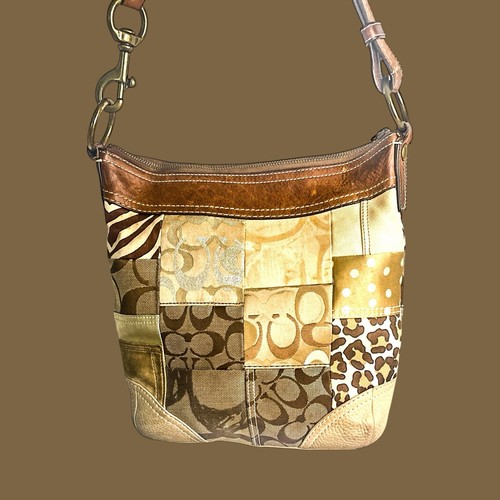 バッグ Coach Patchwork Accessory Porch Hand Bag Coach Patchwork Shoulder Bag 11