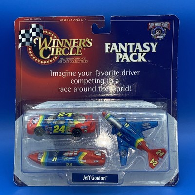 #24 JEFF GORDON DUPONT FANTASY 3 PACK BOAT PLANE+ CAR 1999 WINNERS CIRCLE 1/64