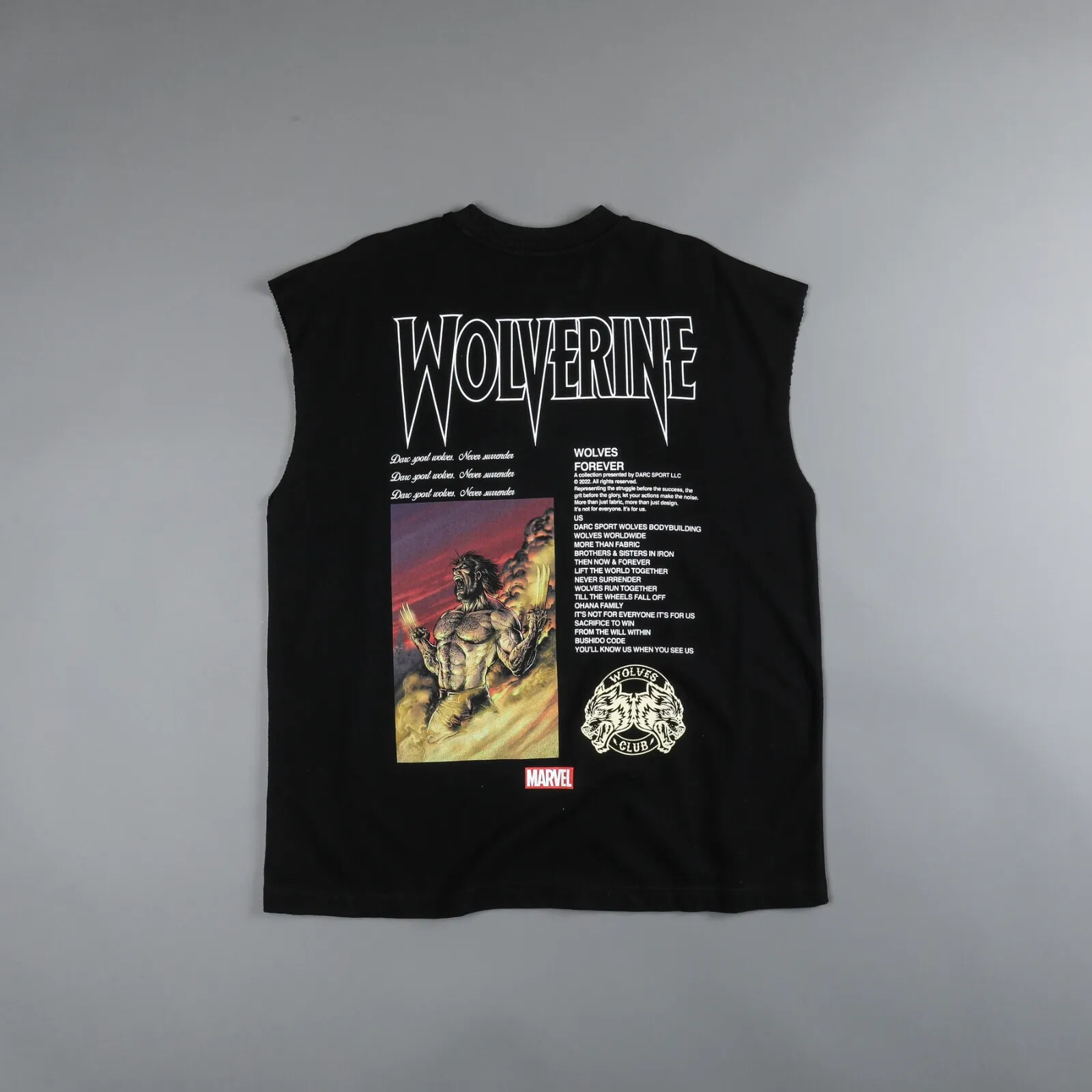 Darc Sport x Marvel Wolverine Premium Muscle T-Shirt Sz XL Ltd ...