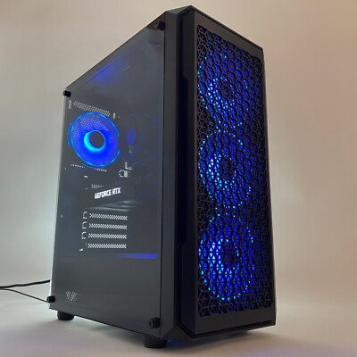 Custom Gaming PC Desktop Computer Intel i7-11700 32GB 2TB SSD RTX 2060 Win11