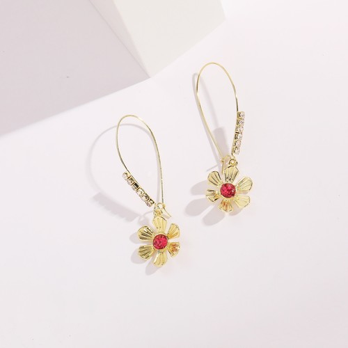 US Seller Betsey Johnson Flower Long Drop Earrings