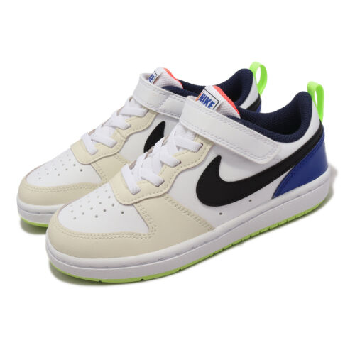 Белые детские кроссовки для дошкольников Nike Court Borough Low 2 SE PSV FB1880-101