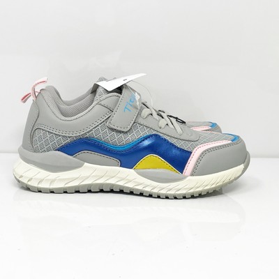 Off Brand Boys Titas Grey Hook And Loop Low Top Повседневная обувь Кроссовки Размер 13, Серый