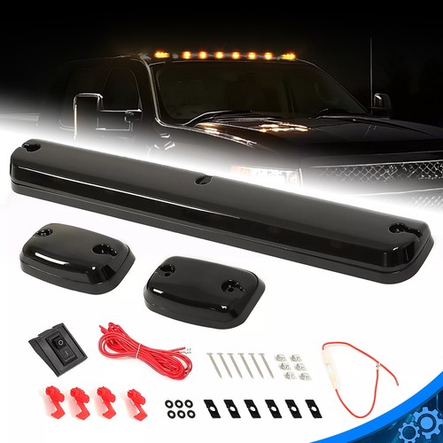 Светодиодные габаритные огни на крыше кабины янтарного цвета для Chevrolet Silverado 2500HD 3500HD 2007-2021 годов выпуска