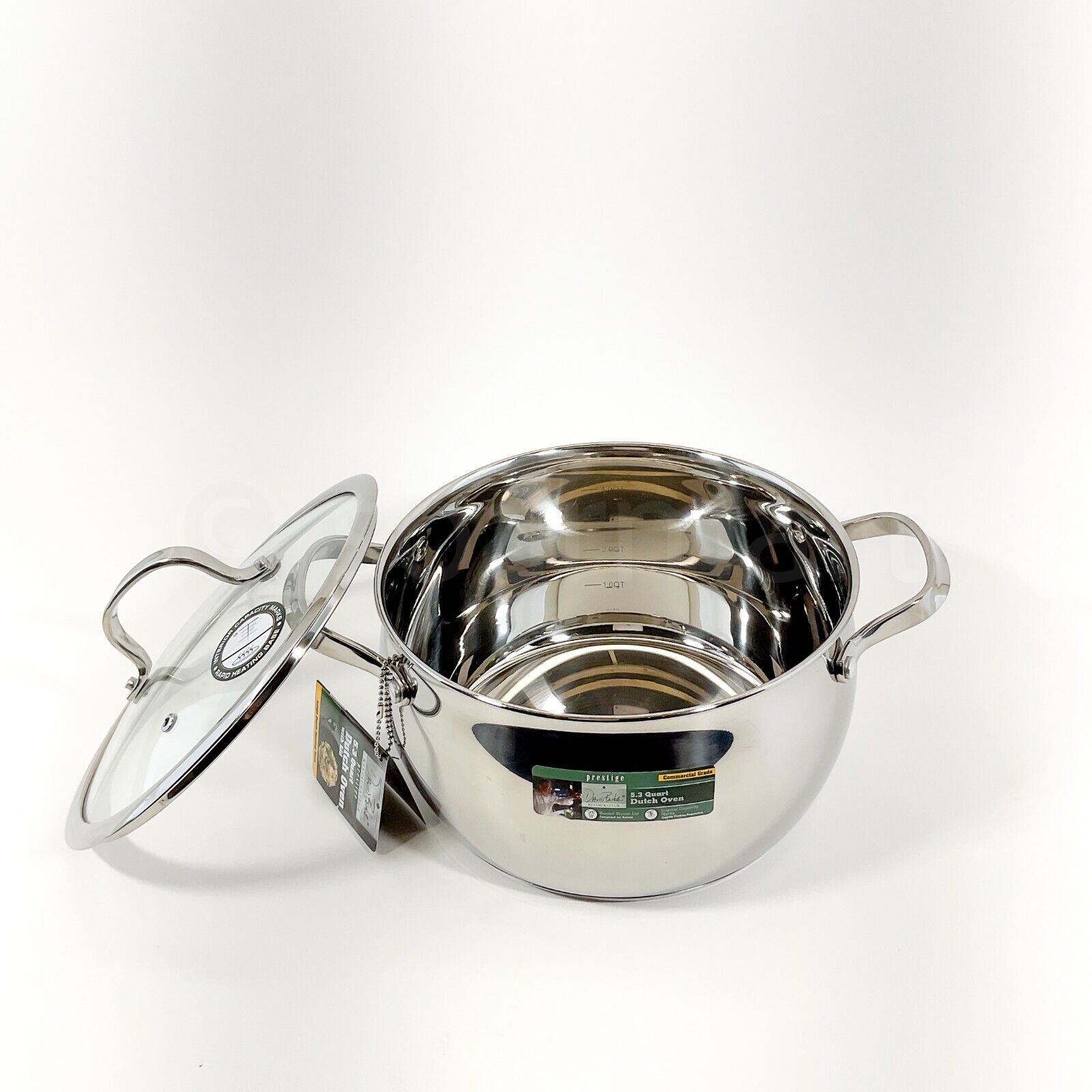 David Burke Splendor Pot Series Stock Pot With Glass lid 5.3-qt New
