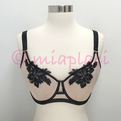 NWT Bluebella MORE Calypso Contour Balconette Bra #40365 Black/Rose Dust